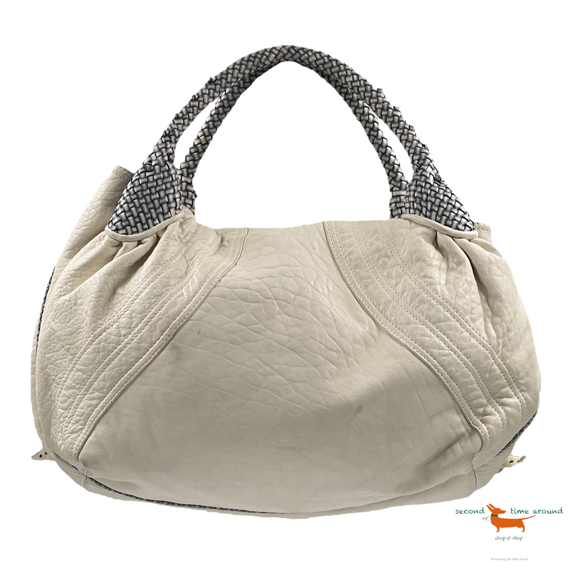 Fendi White Nappa Leather Wisteria Spy Bag