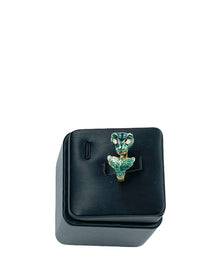 Gucci 18k Yellow Gold Diamond Enamel Le Marché des Merveilles Tiger Ring