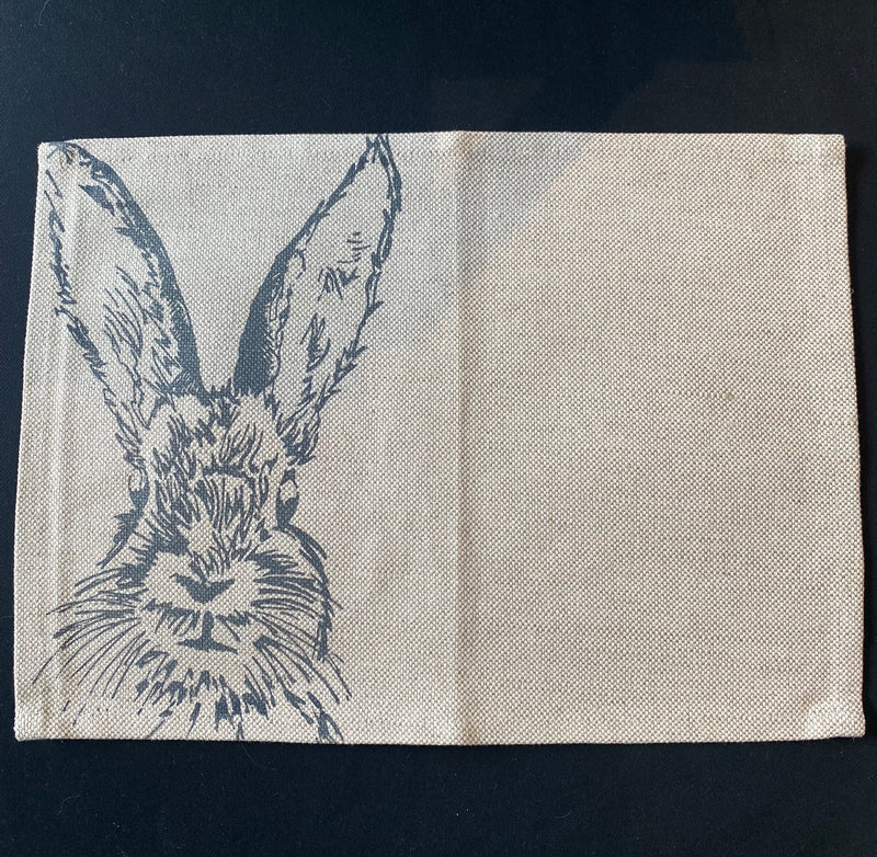Hare linen Place Mats - pair of 2
