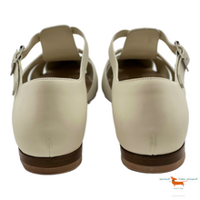 Christian Dior Cream Leather Flat Sandals 39