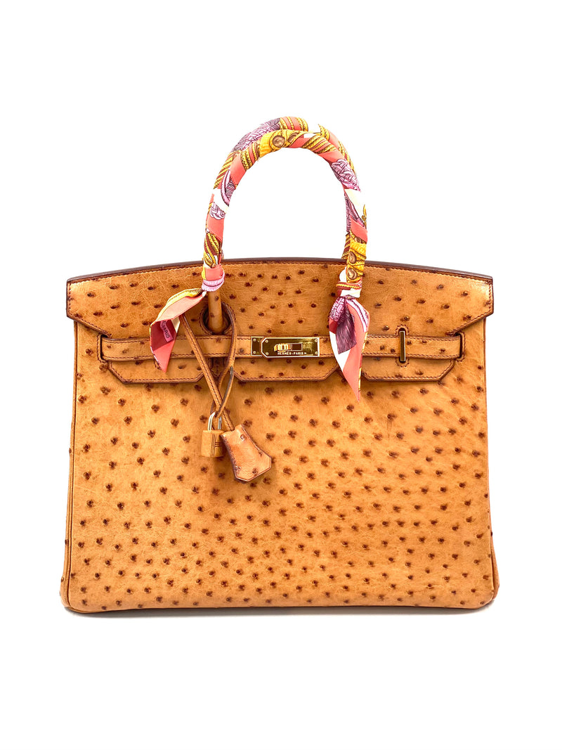 Hermes Birkin Straußen Leder 35 cm Bag