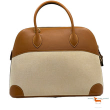 Hermes Bolide en toile marron Bag