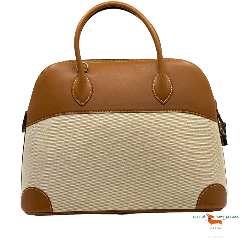 Hermes Bolide en toile marron Bag