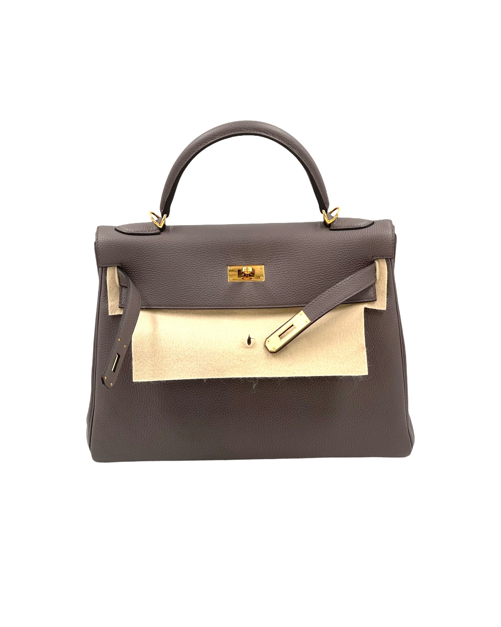 Hermes Kelly 2016 Togo Leder Etain 32Cm Bag