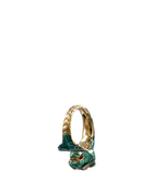 Gucci 18k Yellow Gold Diamond Enamel Le Marché des Merveilles Tiger Ring
