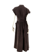 Three Graces London Clarissa Cotton-Corduroy Midi Dress