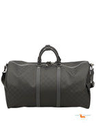 Louis Vuitton Damier Keepall  Bandouliere 55 Carbon Bag