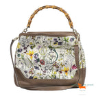 Gucci Diana Satchel Bag In  Bamboo Canvas Floral Print