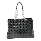 Christian Dior Patent Cannage Dior Soft Shopping Tote Bag