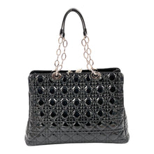 Christian Dior Patent Cannage Dior Soft Shopping Tote Bag