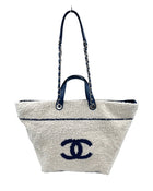 Chanel Deauville Venise Biarritz Shopping Tote Terry Cloth Large