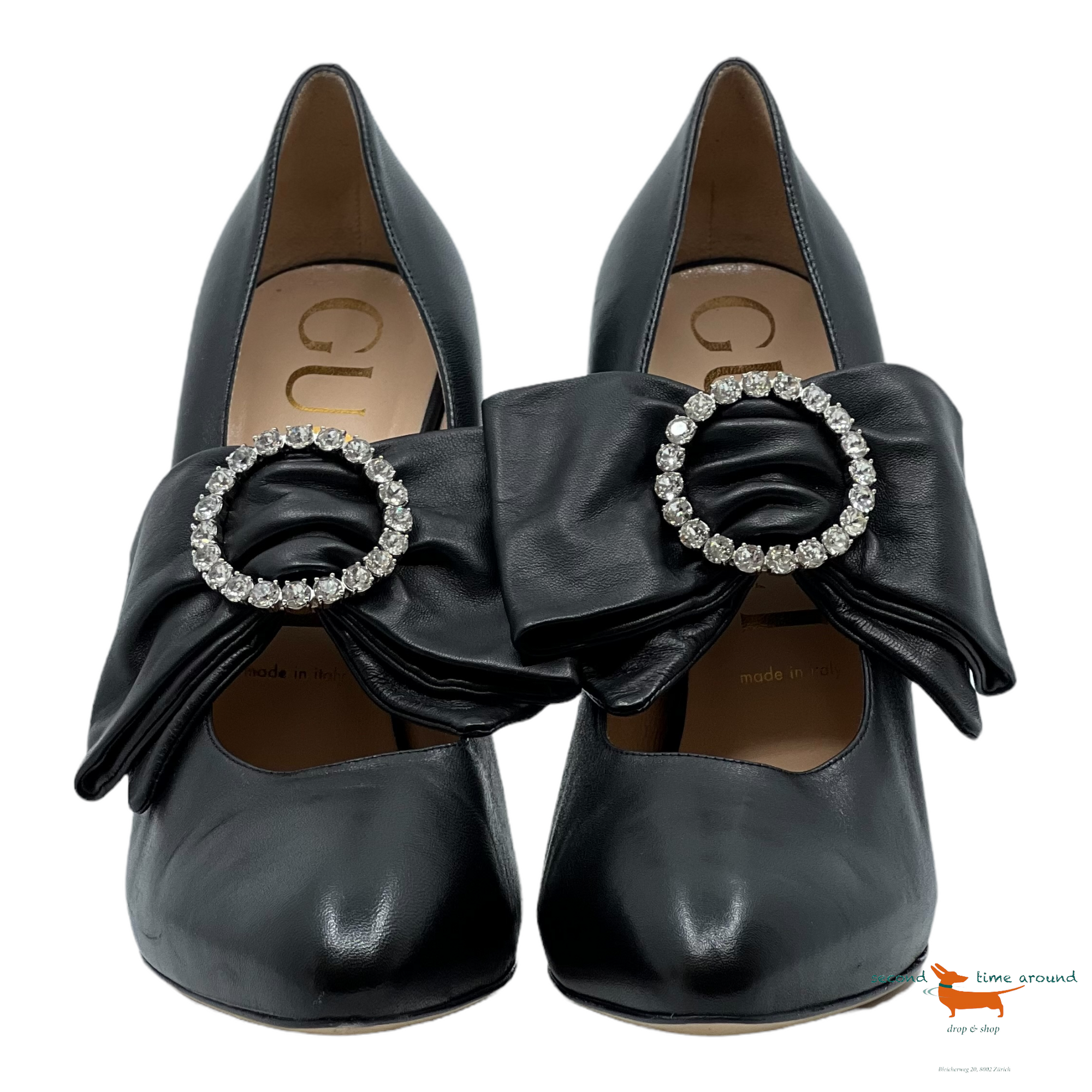 Gucci Nappa Charlotte Pumps