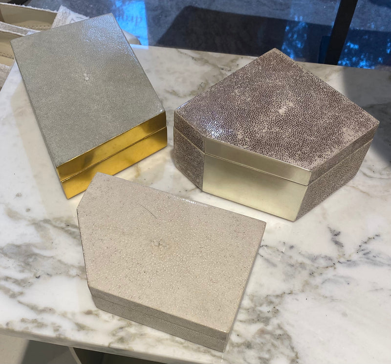 Shagreen Wooden Box by Alexander Lamont